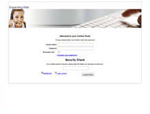 Tablet Screenshot of hosting.expandingweb.com
